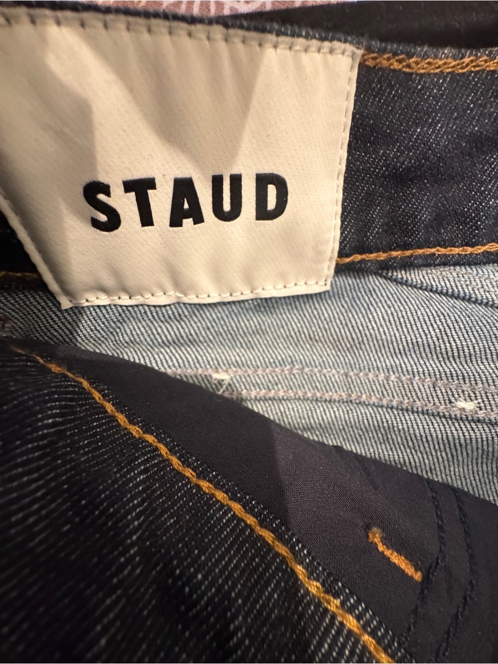 Staud Kylie Stretch Flare Pants Indigo 24 - Picture 7 of 10